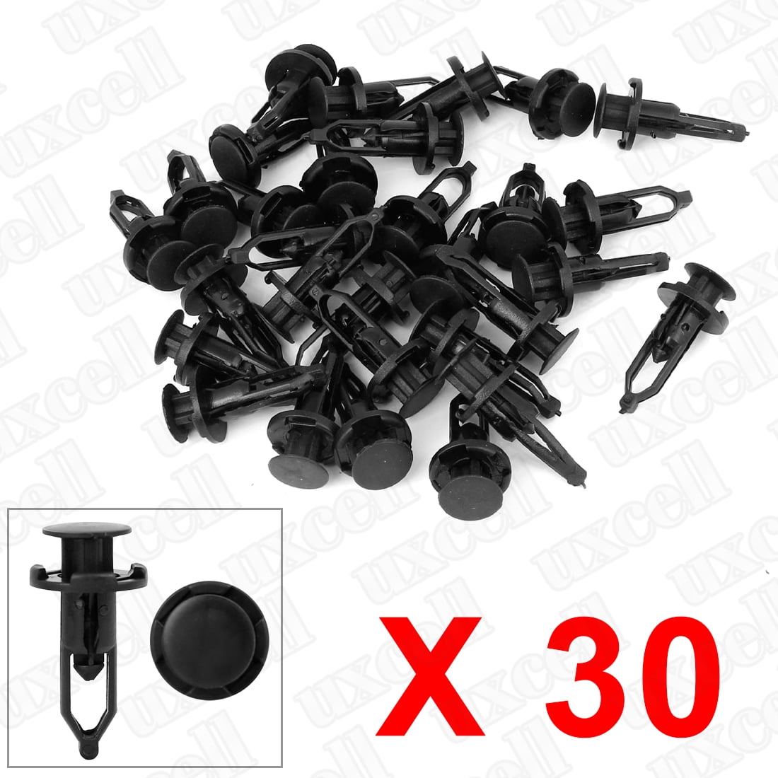 Techalizer Pack of 500 Mounting Clips 30 Different Types Plastic Rivets Sheet Metal Clip Plastic Screws for Trim Bumpers Universal 