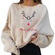thumbnail image 2 of Sudaderas para mujer, suéteres navideños, sudaderas divertidas con estampado gráfico, cuello redondo, manga larga, sudaderas con capucha, 2 of 6