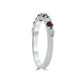 thumbnail image 3 of 1/2Ct Ruby & Diamond Wedding Ring 10K White Gold, 3 of 3