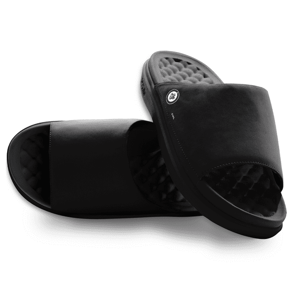 Unisex ISlide Black Winnipeg Jets Minimalistic Motive Slide Sandals