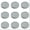 Gray, variant on akuxy 2026 New Sale! 86mm Wide Mouth Plastic Mason Jar Lids, 9pcs Plastic Storage Caps with Sealing Rings for Ball Canning Jars