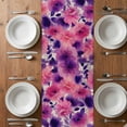 thumbnail image 4 of Table Runner 36 Inches Long for Kitchen Dining, Watercolor Floral Dresser Scarf Farmhouse, Dining Table Decorations for Wedding/Parties, Spring Flowers Botanical Retro Beige 13 x 36 In, 4 of 8