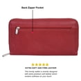 thumbnail image 7 of Leatherboss Leather Clutch Debit Credit Card Holder with all Around Zipper Wallet, 7 of 7