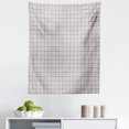 thumbnail image 1 of Grey Plaid Tapestry, Checkered Gingham Pattern in Soft Tones Orderly Repeated Illustration, Fabric Wall Hanging Decor for Bedroom Living Room Dorm, 5 Sizes, Pearl White and Blush, by Ambesonne, 1 of 1