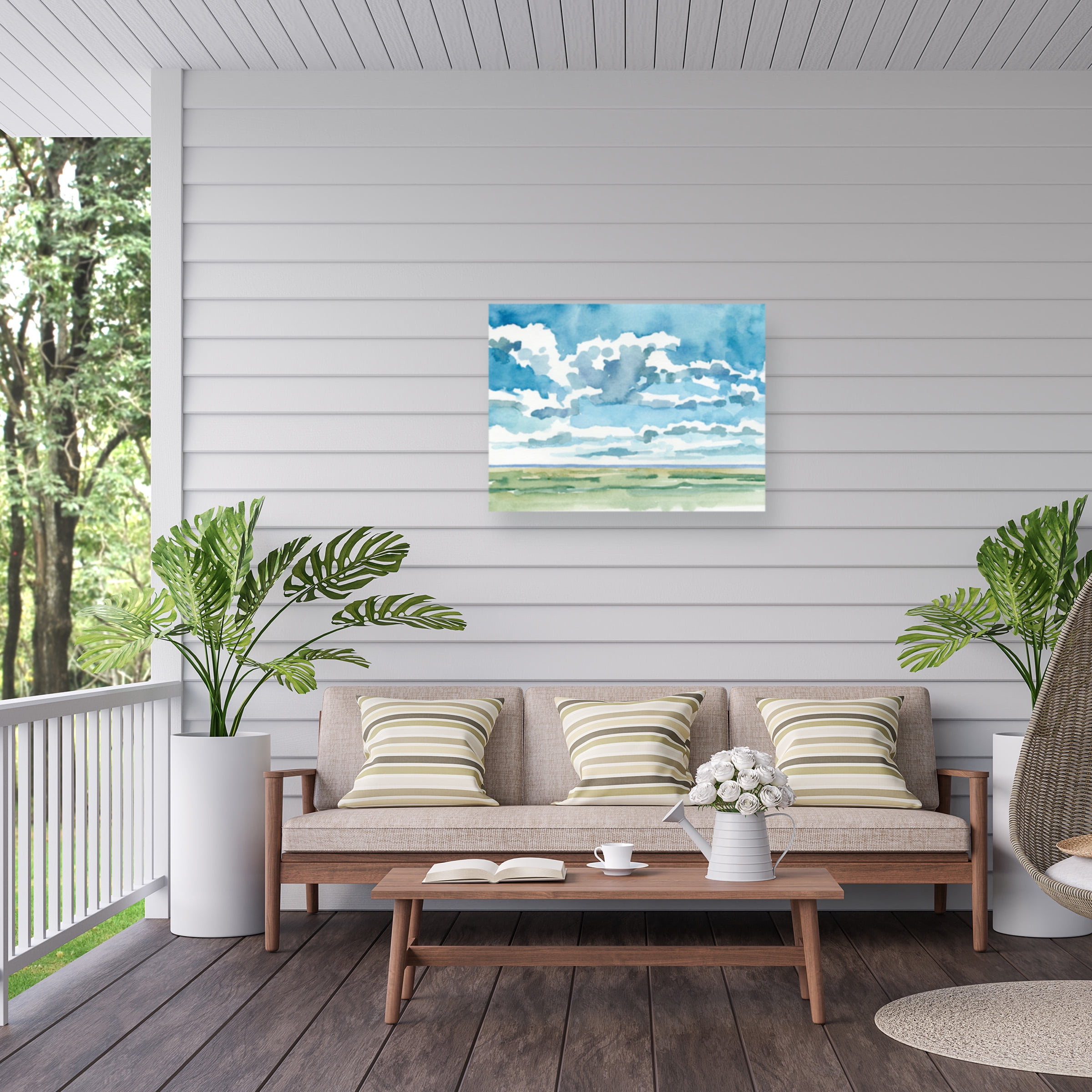 Emma Caroline 'Open Sky Study I' Outdoor Canvas 14x12