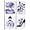 Purple, variant on ZHONGYUTONG 4 Piece Makeup Canvas Wall Art Flower Dress High Heels Perfume Painting Women Fashion Pictures for Girl Bedroom Beauty Wall Decor Framed (10.00" x 10.00" x 4PCS)