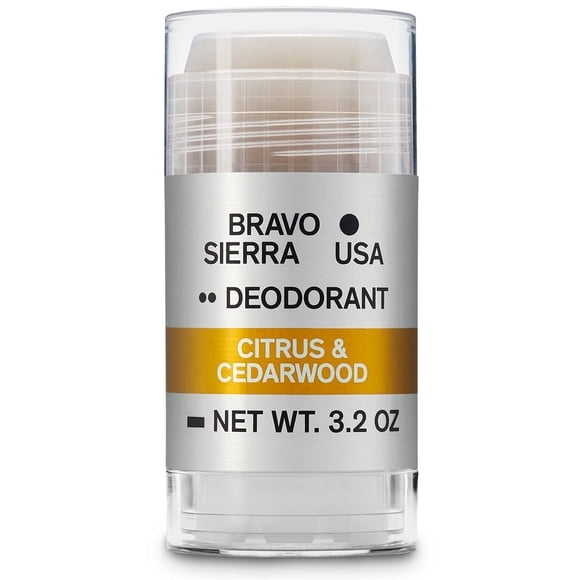 Desodorante Bravo Sierra sin aluminio, 90 ml, madera de cedro cítrico