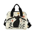 thumbnail image 2 of Lunch Bag Portable Crossbody Meal Bag Cooler Bag Insulated Lunch Bag Food Bag Handheld & Crossbody Design Cute Cartoon Black Cat, 2 of 6