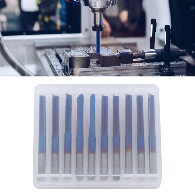 Milling Cutter, 2-Flute Milling Cutter, Convenient To Use Blue Coating Plywood For Milling Processing Wood PVC