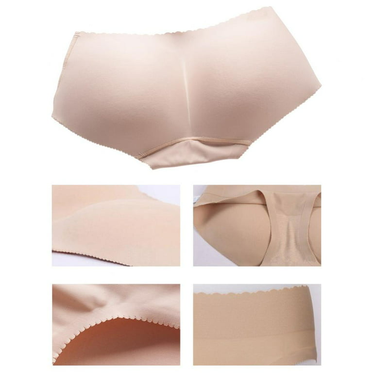 Popvcly 2 Pack Women Butt Hip Panties Padded Enhancer Hip Lift Underwear  Shapewear Butts Lifter Seamless Padding Briefs 