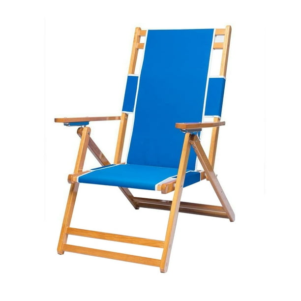 Heavy Duty Commercial Grade Oak Wooden Beach Chair Folding Wood Chaise