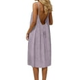 thumbnail image 2 of Elegant Sleeveless Backless Loose Dress Robe Homewear Comfortable Casual Wear, 2 of 8
