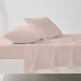 thumbnail image 5 of Color Sense 4-Piece 100% Cotton Percale Bed Sheet Set, Cool & Crisp Bedding, King, Blush, 5 of 12