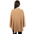 thumbnail image 3 of SAOL Draped Shawl Wraps for Women Lightweight Wool Soft Cape / Poncho / Scarf One Size, 3 of 6