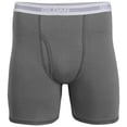 thumbnail image 4 of Calzoncillos tipo bóxer Gildan para hombre, paquete de 5, negro/carbón/gris deportivo, 4 of 6