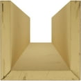 thumbnail image 6 of Ekena Millwork 4"W x 4"H x 16'L 3-Sided (U-beam) Rough Sawn Endurathane Faux Wood Ceiling Beam, Aged Pecan, 6 of 12