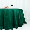 thumbnail image 5 of BalsaCircle 132" Hunter Green Crinkled Accordion Taffeta Round Tablecloth Wedding Party Events Decorations Supplies, 5 of 8