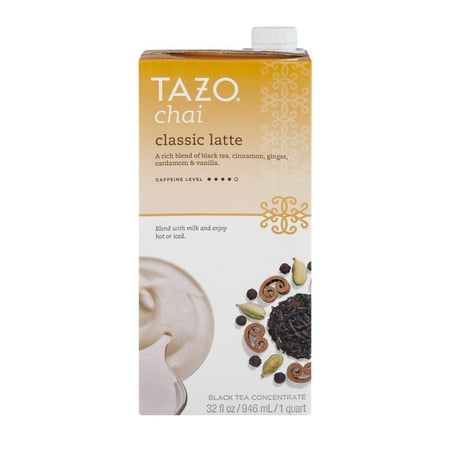 Tazo Chai Black Tea Concentrate Classic Latte, 32 oz