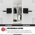 thumbnail image 5 of Kwikset Casey Square Passage Lever Doorknob Matte Black, 5 of 9