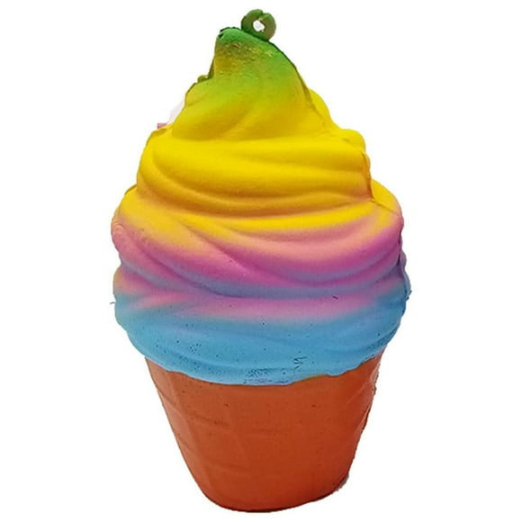 Scented Fudge Ice Cream Slowly Rising Sensory Toy for Kids, Foam Material, Portable Stress Relief & Imaginative Play, Safe for Ages 3+