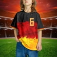 thumbnail image 2 of Toddler Girls Summer Tops Tees Print Germany Theme Number Casual Crewneck Graphic Plus Size Shirt Printed Solid Color Short Sleeve Top Spring Shirts For Boy 6 T-7 T, 2 of 6