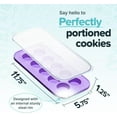 thumbnail image 2 of Silicone Cookie Dough Freezer Tray - Perfect for Freezing and Storing Cookies, Mini Chocolates, Mini Egg Bites, Peanut Butter Cups and More - Lavender With Sprinkles - 2-Pack, 2 of 3