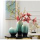 thumbnail image 5 of Florero verde de porcelana, decoración de flores de cerámica, decoración de escritorio Simple moderna, arreglo de flores secas, decoración, 5 of 7
