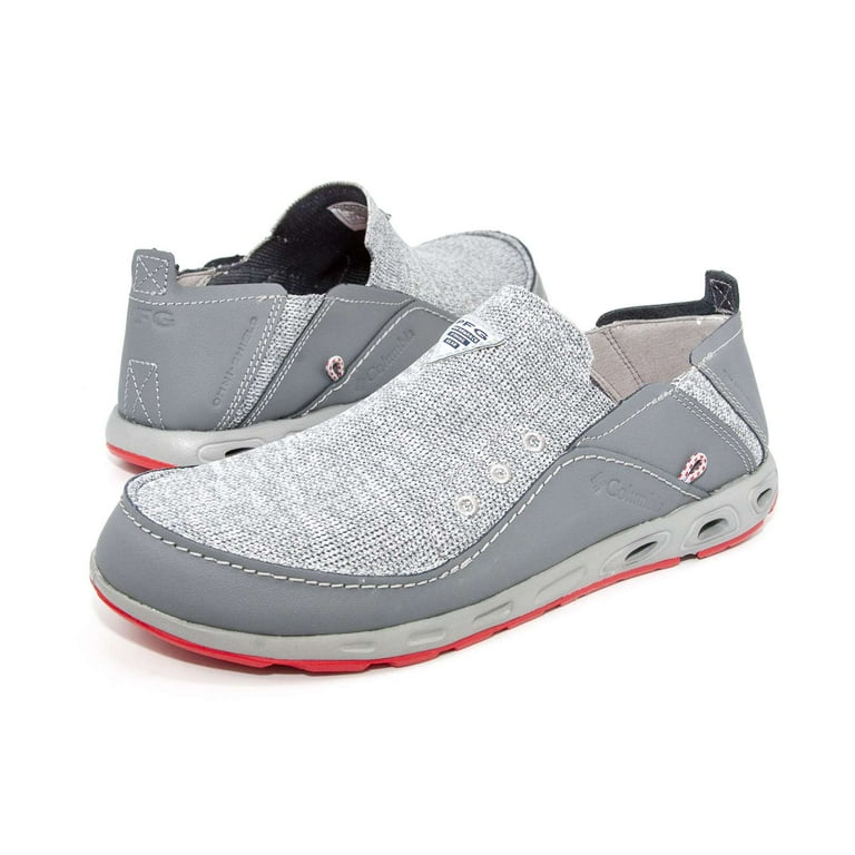 Columbia Men s Bahama Vent Pfg Knit Shoe Ti Gray Steel Red 7 M US Walmart