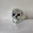 thumbnail image 2 of Glass Mirror Ball Skull Halloween Party Window Interesting Decoration Ornaments, 2 of 9