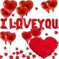 thumbnail image 1 of Set de globos Tedercle Love con 500 pétalos de rosa, 1 of 7
