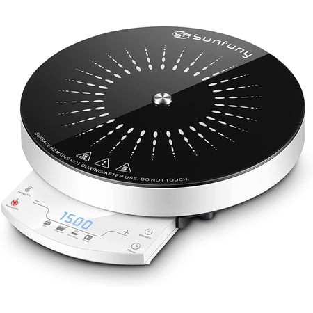 Induction Cooktop with Precise Temp Sensor, 7 Power & 24 Temp Levels ...