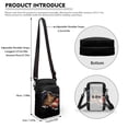 thumbnail image 6 of HELLHERO Adjustable Shoulder Strap Crossbody Bag American Flag Cat Design 4.33x1.97x7.09 Lightweight Women for Outdoor Travel Adjustable Strap, 6 of 7