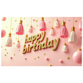 thumbnail image 5 of LUUFILx Happy Birthday Backdrop Banner Party Decoration with Tassels Background Banner Display Photography Props Celebration Supplies Décor, 5 of 8