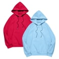 thumbnail image 3 of NMMUED 2 Pcs Pullover Hoodies, Hoodies for Women, Womens Hoodies Pullover, Hoodies Y2k, Workout Hoodies for Women, Red 4XL, 3 of 3