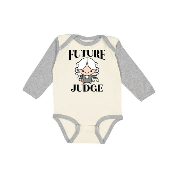 Inktastic Future Judge Cute Boys or Girls Long Sleeve Baby Bodysuit