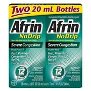 Afrin No Drip Severe Congestion Nasal Spray (20 ml each, 2 pk.)