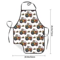 thumbnail image 2 of Disketp Cartoon Tractor Kitchen Apron with adjustable Aprons for Women with Pockets Cooking Powder Pink Apron, 2 of 7