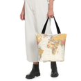 thumbnail image 5 of Tote Bag for Women/Men - Vintage World Map1 Handbags Shoulder Bag Zipper Closure Shopping Travel Gym Toy Bag Beach Bag, 5 of 6