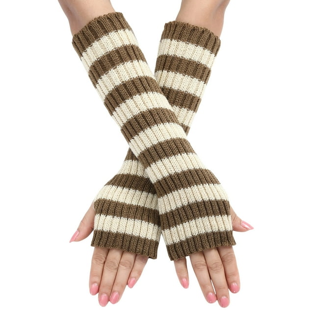 Kcodviy Ladies Warm Knit Fingerless Women Gloves Convertible Mittens Flowers Ski Gloves Mittens Men Gloves Mittens Men Gloves Mittens Women Cold Weather Gloves Mittens Women