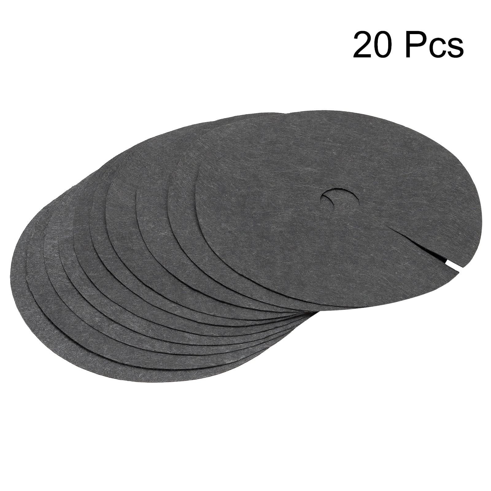 Uxcell 16.5'' Tree Mulch Ring Nonwoven Tree Protector Mat Plant Cover Black 20 Pack