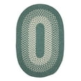 thumbnail image 2 of Colonial Mills 9' Teal Blue and White Reversible Round Area Throw Rug, 2 of 2