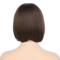 thumbnail image 4 of Onedor 10" Short Straight Hair Flapper Cosplay Costume Bob Wig (8#-Medium Ash Brown), 4 of 7