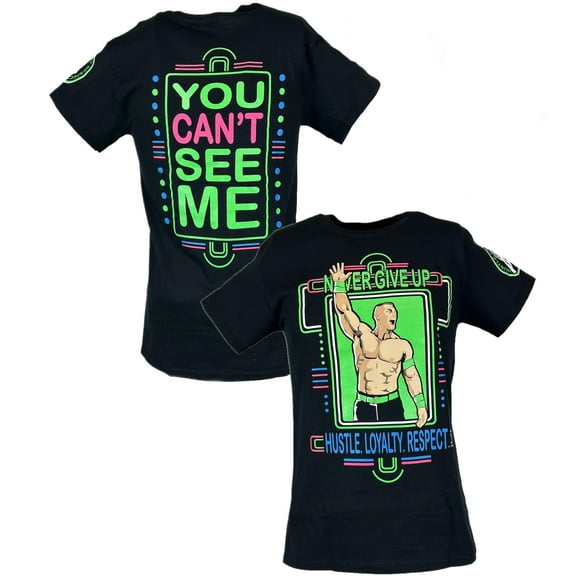 John Cena Neon Green Never Give Up Mens T-Shirt Mens XL