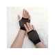 thumbnail image 5 of INSPIRAR CHIC Guantes de malla sin dedos para mujeres, accesorios de disfraz de fiesta de los años 80, guantes de red cortos - 1 par, negro, 5 of 5