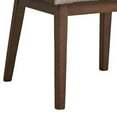 thumbnail image 4 of 25 Inch Side Dining Chair Set of 2 Wingback White Boucle Walnut Brown, 4 of 5