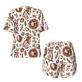 thumbnail image 5 of Naloa Rabbit And Egg Women's Short-Sleeved Pajama Set, Loungewear, Summer pajamas, Breathable Cozy - 4X-Large, 5 of 9