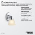 thumbnail image 4 of Kohler Forte Bathroom Vanity Wall Sconce Lighting Matte Black 1 Light, 4 of 4