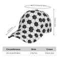 thumbnail image 2 of Disketp Soccer Print Baseball Caps for Outdoor Sports Fashion Casual Outdoor Caps Men Women, 2 of 6