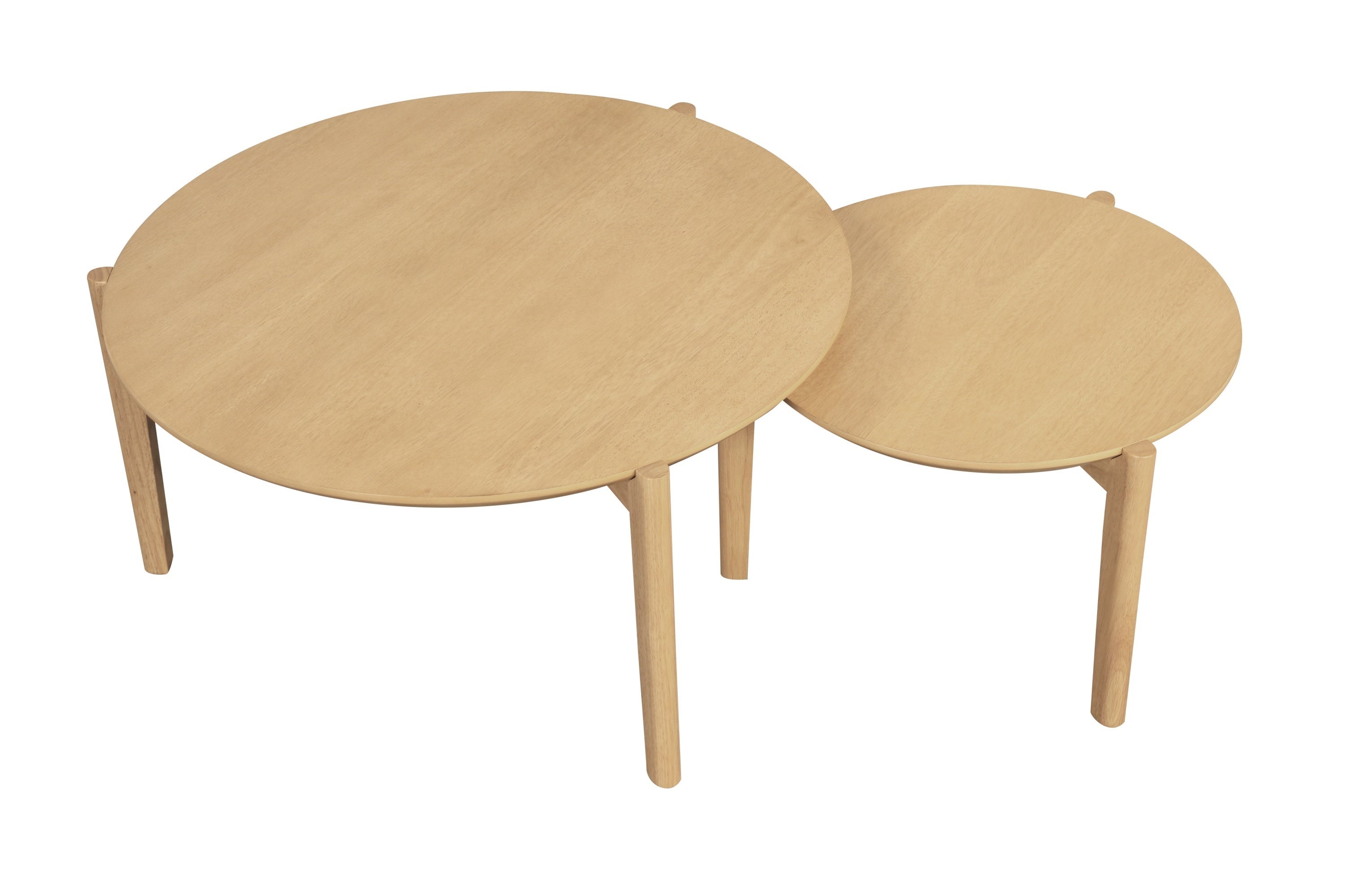 Nathan James Kendall MidCentury Modern Round Nesting Living Room