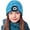 Light Blue, variant on GRNSHTS Unisex LED Beanies with Light for Kids, USB Rechargeable LED Knitted Caps Winter Warm Knitted Flashlight Hats for Hiking, Biking, Camping at Night, Outdoor Sports (Fluorescent Yellow)
